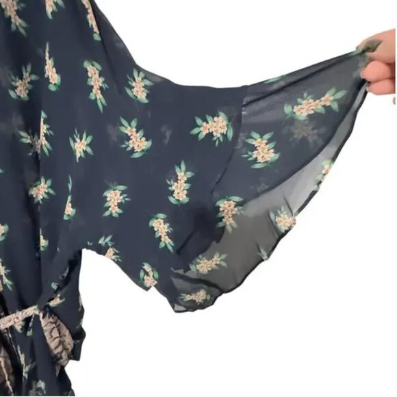 NWTs Johnny Was Jade Ezra Mixed Floral Wrap Top Kimono (L) Large - Picture 4 of 8